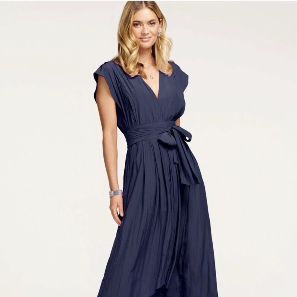 Ramy Brook Navy Blue Maxi Dress